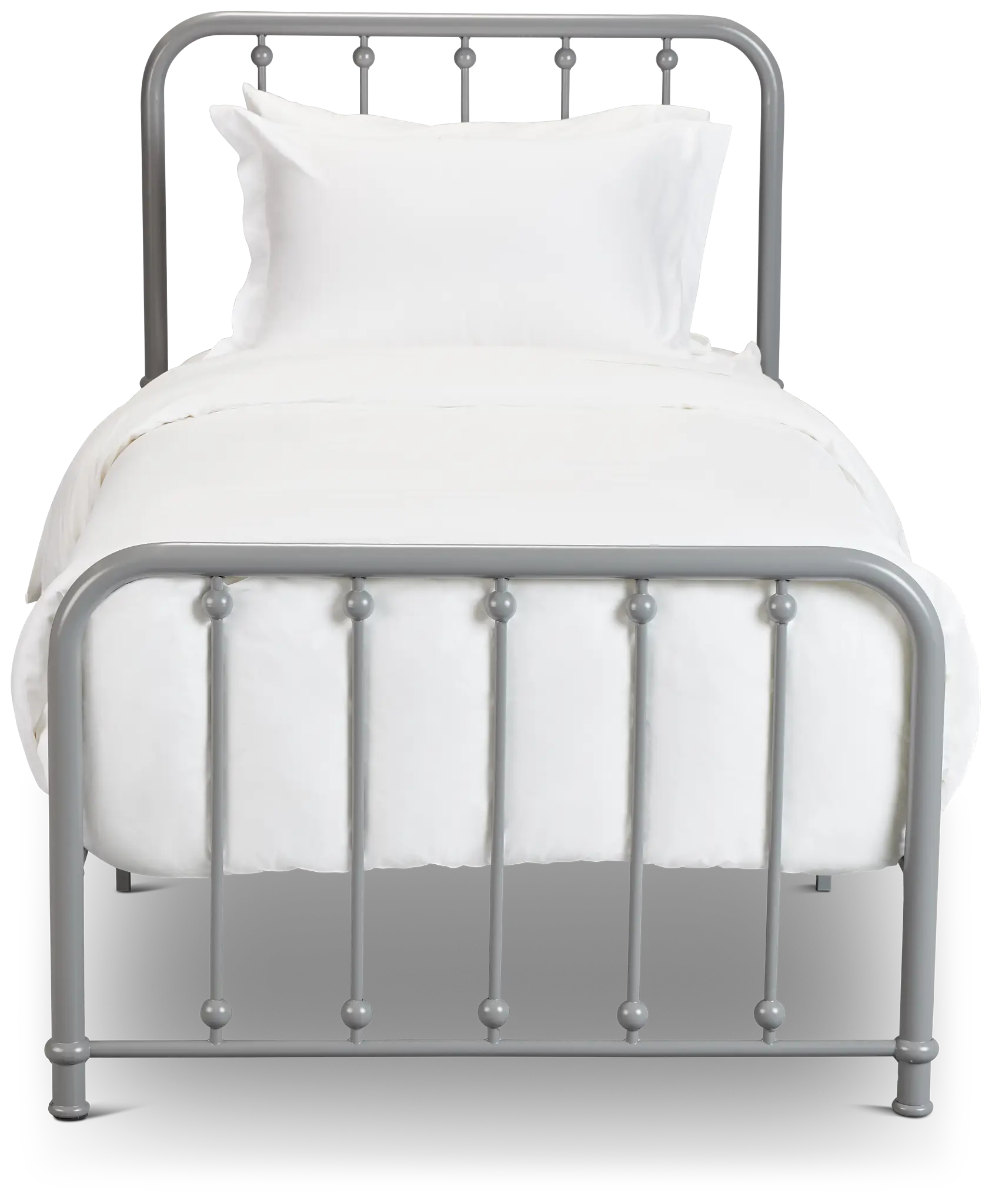 Rory Gray Metal Panel Bed Rory Gray Metal Panel Bed