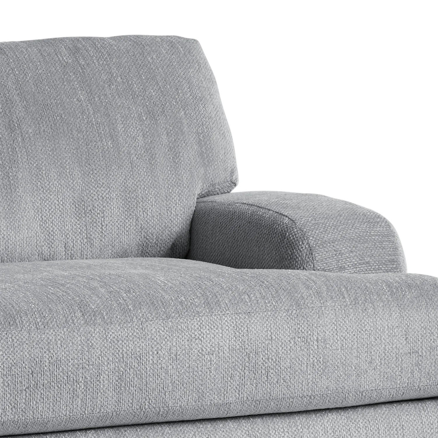 Alpha Light Gray Fabric Chair