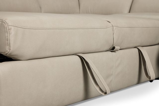 Melody Light Gray Storage Medium Left Dual Power Chaise Sleeper Sectional
