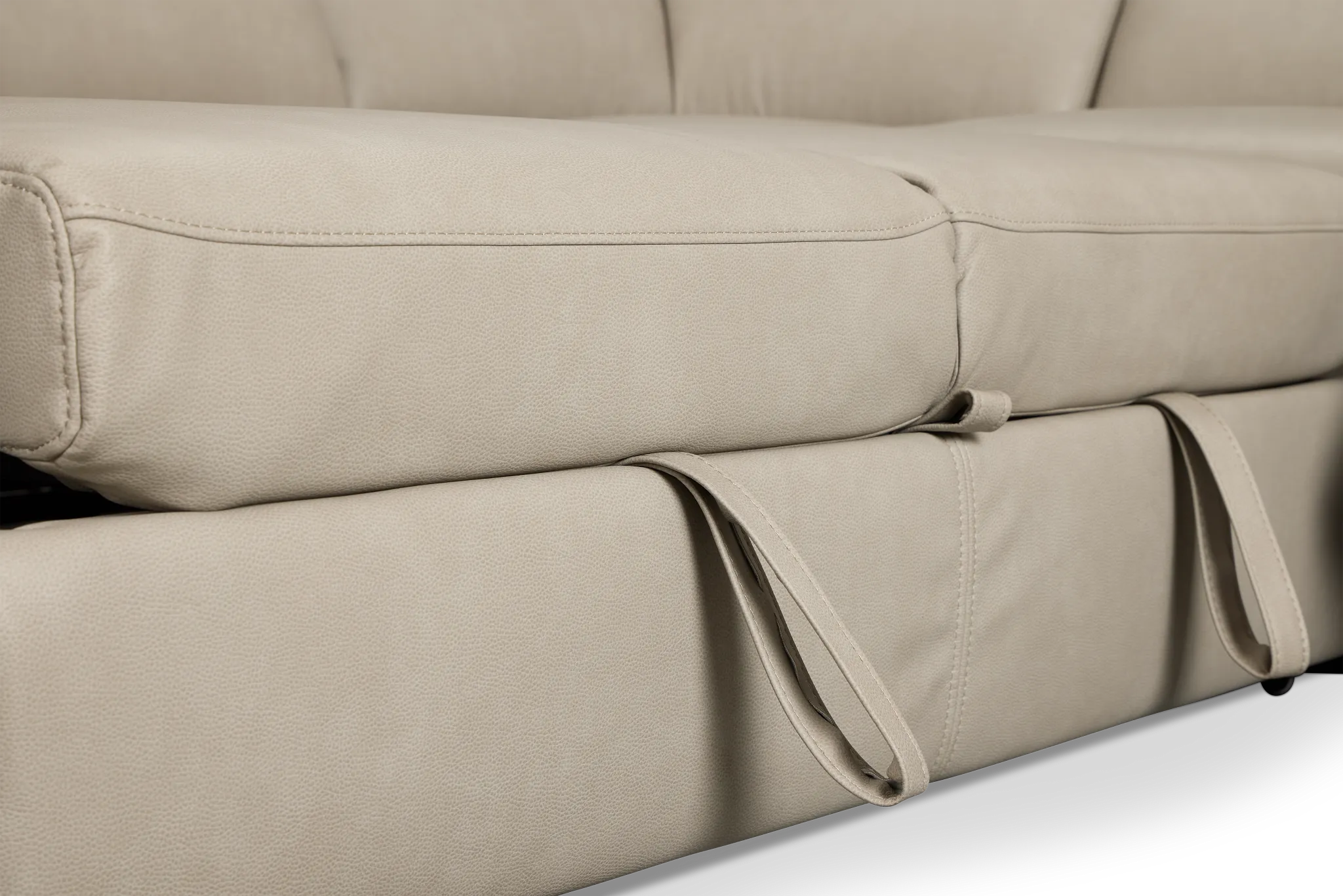 Melody Light Gray Storage Medium Left Dual Power Chaise Sleeper Sectional