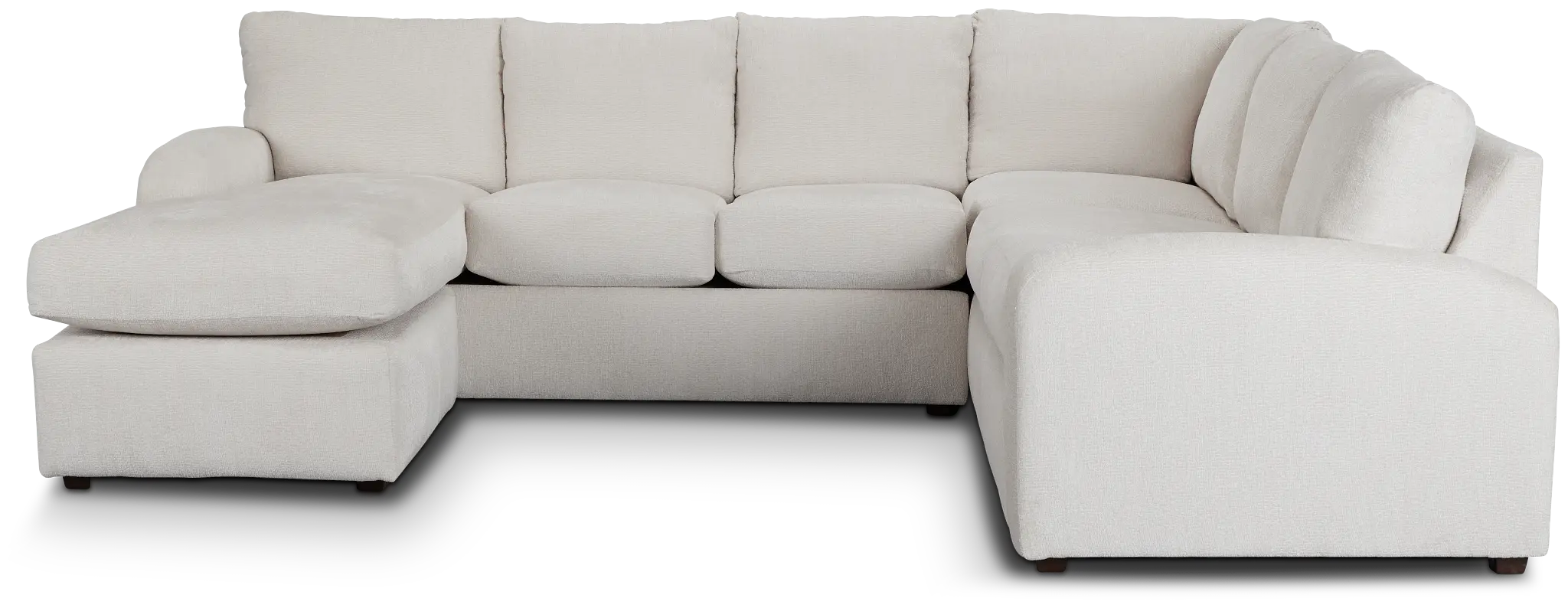 Colby White Micro Left Chaise Sectional Colby White Micro Left Chaise Sectional
