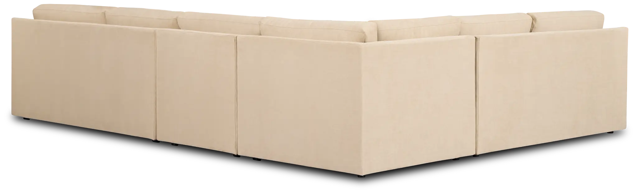 Hudson Beige Fabric Medium Two-arm Sectional Hudson Beige Fabric Medium Two-arm Sectional