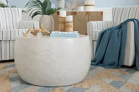 Tai Light Beige Round Coffee Table