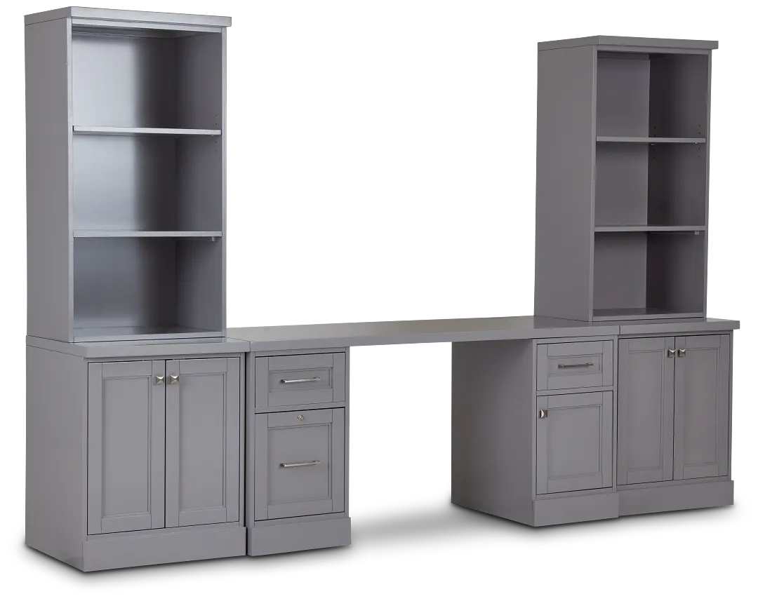 Newport Gray Door Wall Desk
