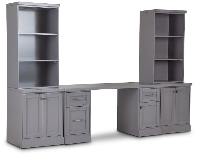 Newport Gray Door Wall Desk