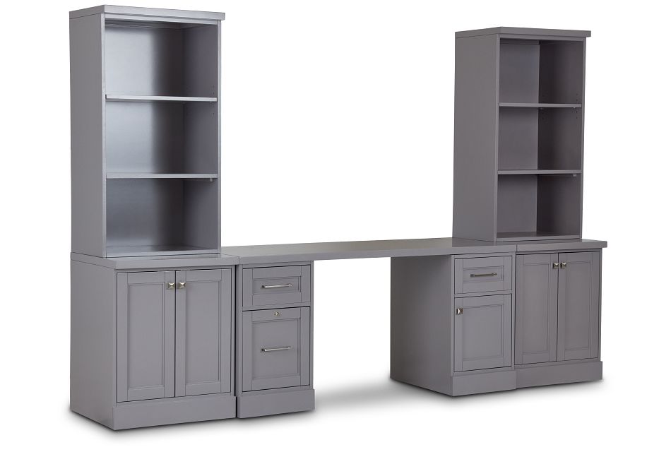 Newport Gray Door Wall Desk,