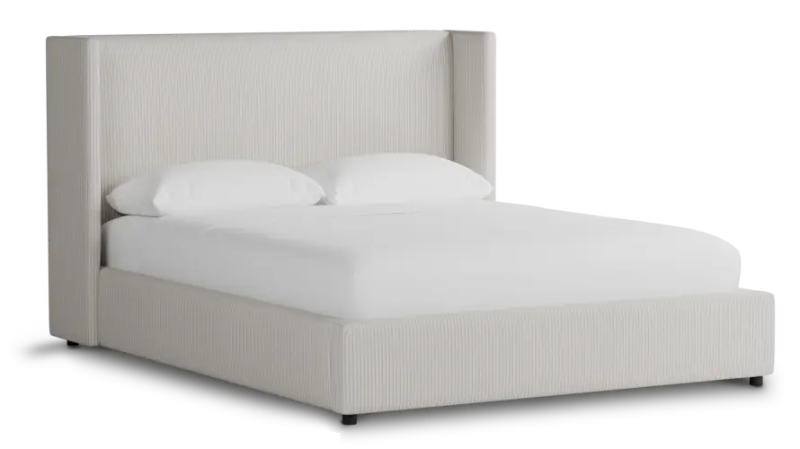 Captiva Lucy Light Beige 48" Upholstered Shelter Bed Captiva Lucy Light Beige 48" Upholstered Shelter Bed