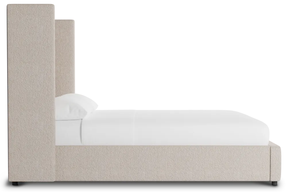 Captiva Elite Taupe 60" Upholstered Shelter Bed