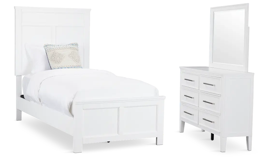 Seabrook White Small Panel Bedroom Seabrook White Small Panel Bedroom