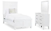 Seabrook White Small Panel Bedroom