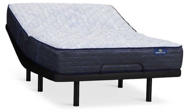 Serta Perfect Sleeper Blue Lagoon Nights Firm Elite Adjustable Mattress Set