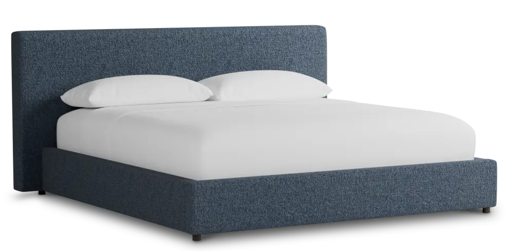Grayton Maguire Blue 44" Upholstered Platform Bed Grayton Maguire Blue 44" Upholstered Platform Bed