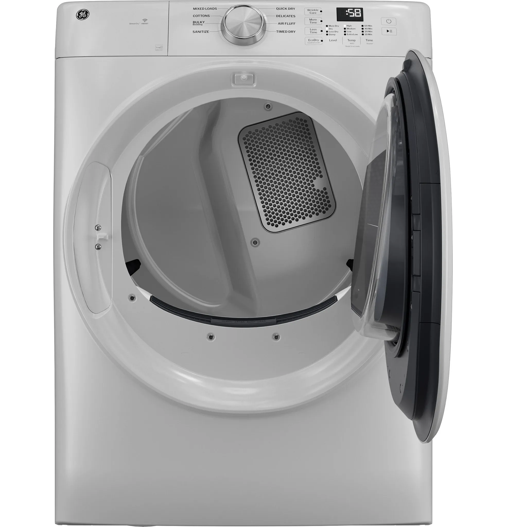 Ge 35 Series White Front Load Gas Dryer