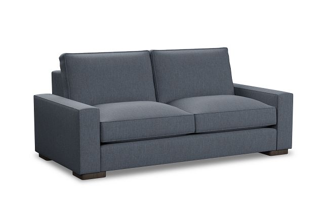 Edgewater Victory Dark Blue 84" Sofa W/ 2 Cushions