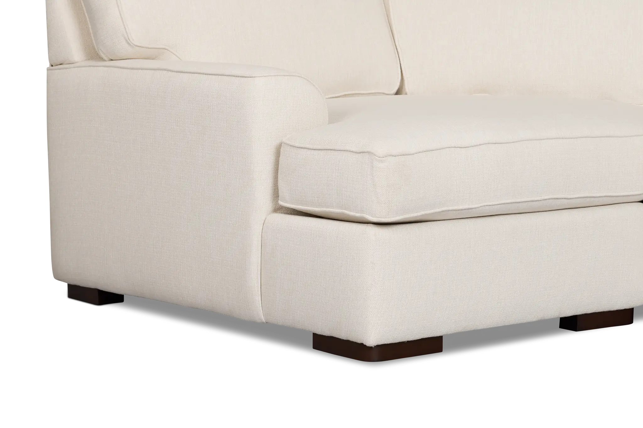 Sinclair Light Beige Fabric Large Left Cuddler Sectional Sinclair Light Beige Fabric Large Left Cuddler Sectional