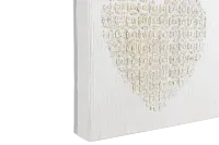 Heart Gold Canvas Wall Art