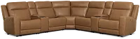 Colton Brown Micro Large Triple Power Reclining Two-arm Sectional