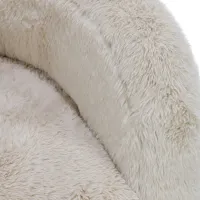 Calm Beige Fabric Accent Chair