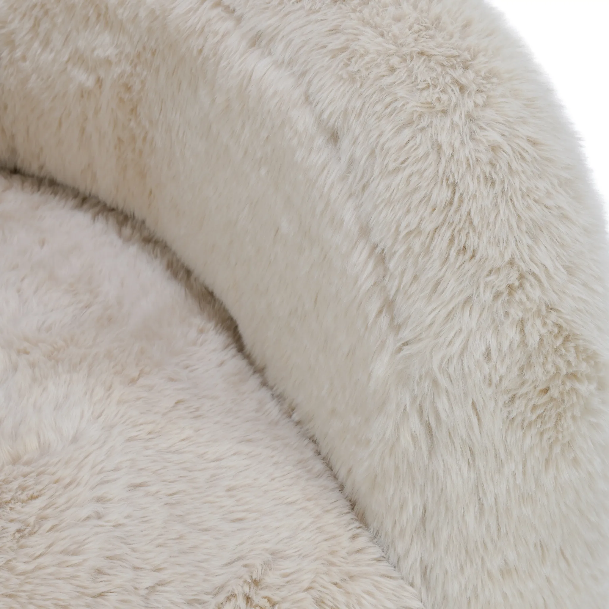 Calm Beige Fabric Accent Chair