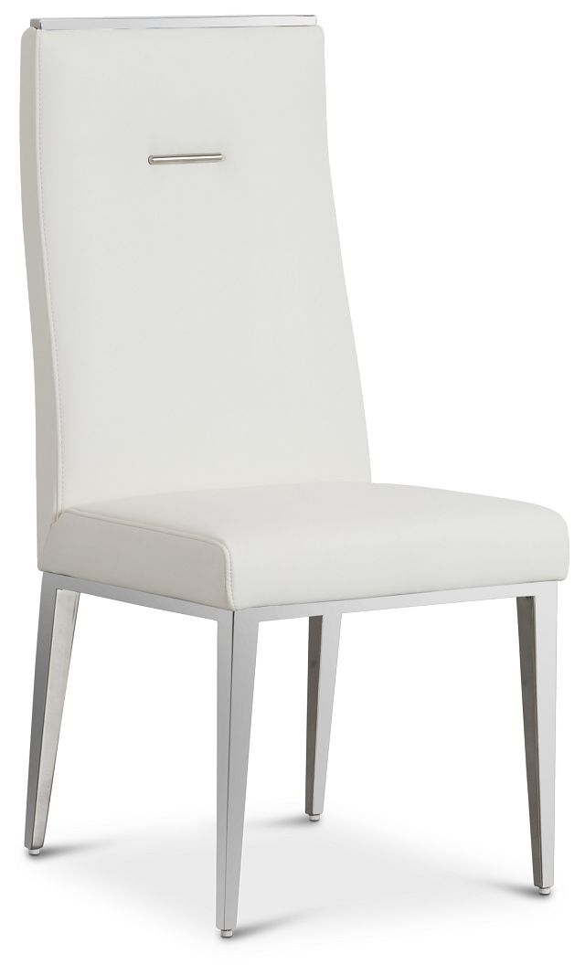 Alameda White Upholstered Side Chair (1)