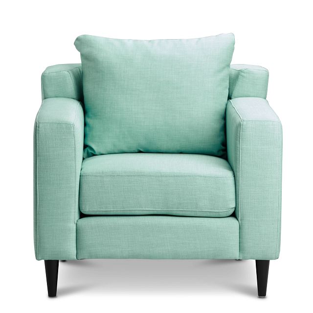 Novara Light Blue Fabric Accent Chair (2)