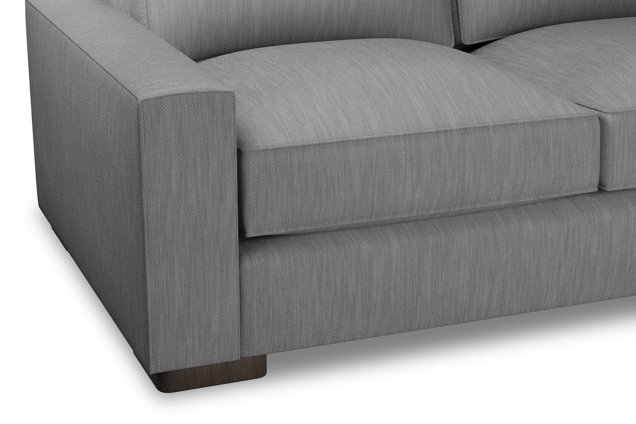 Edgewater Revenue Gray Medium Two-arm Sectional