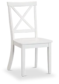Woodstock White Wood Side Chair
