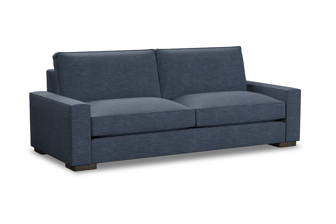 Edgewater Elevation Dark Blue 96" Sofa W/ 2 Cushions