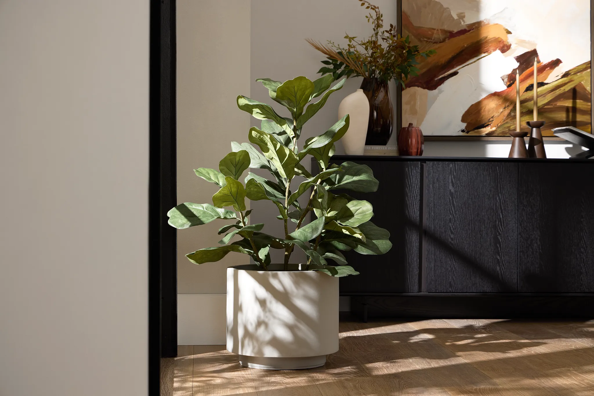 Sakira Light Gray Medium Planter