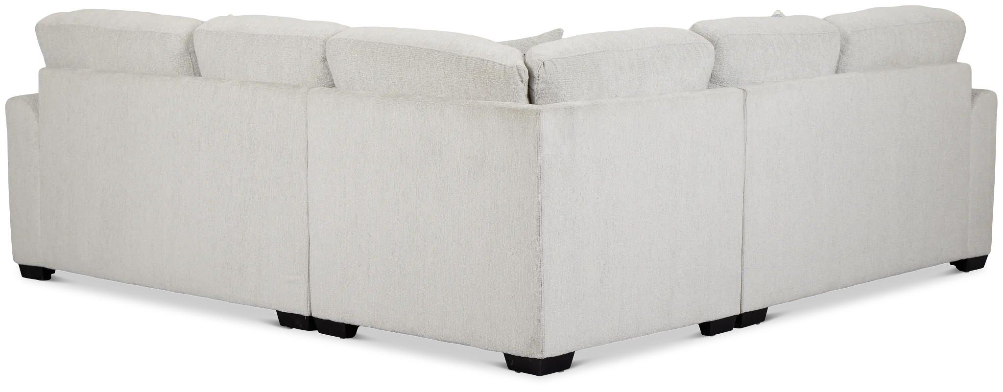 Everly Gray Fabric Small 2-arm Storage Sectional