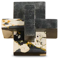 Eleanor Black Stone Tabletop Accessory