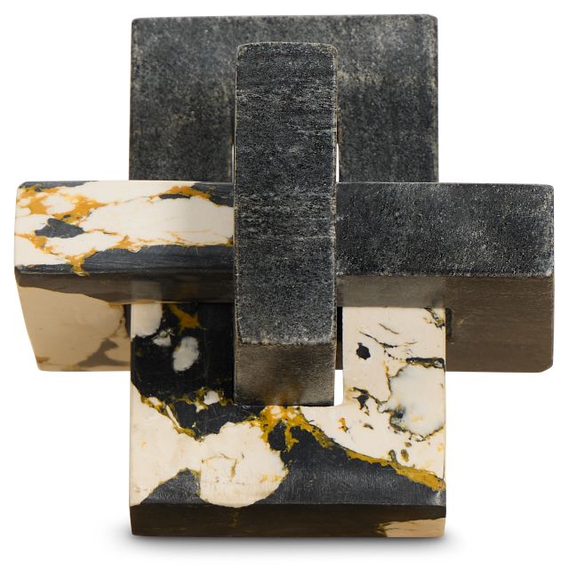 Eleanor Black Stone Tabletop Accessory