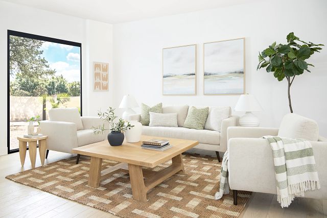 Bone Beige 8x10 Area Rug