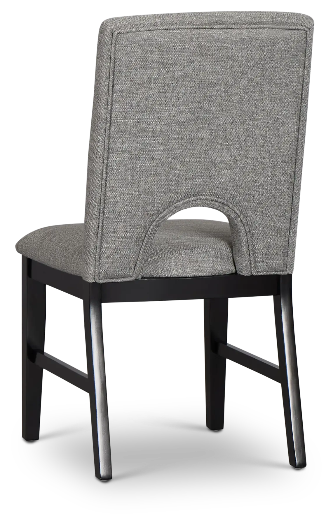 Oxford Gray Curved Upholstered Side Chair Oxford Gray Curved Upholstered Side Chair