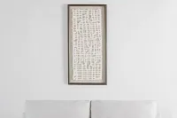 Cameron White Framed Wall Art