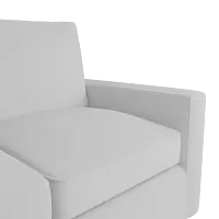 Siesta Suave White Fabric Sofa