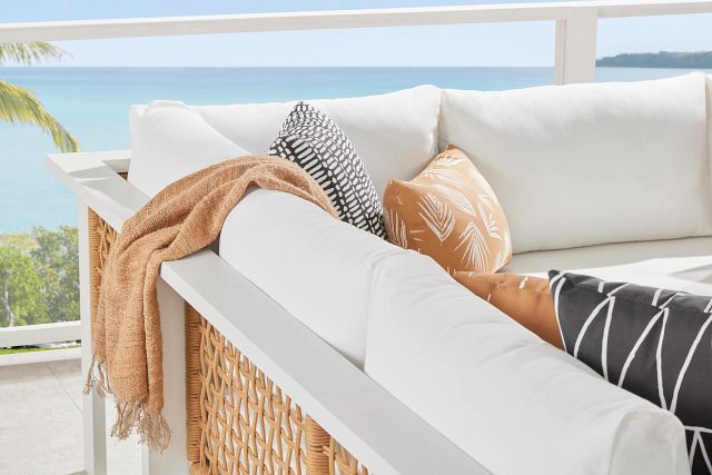 Sunrise White Small Left Sectional