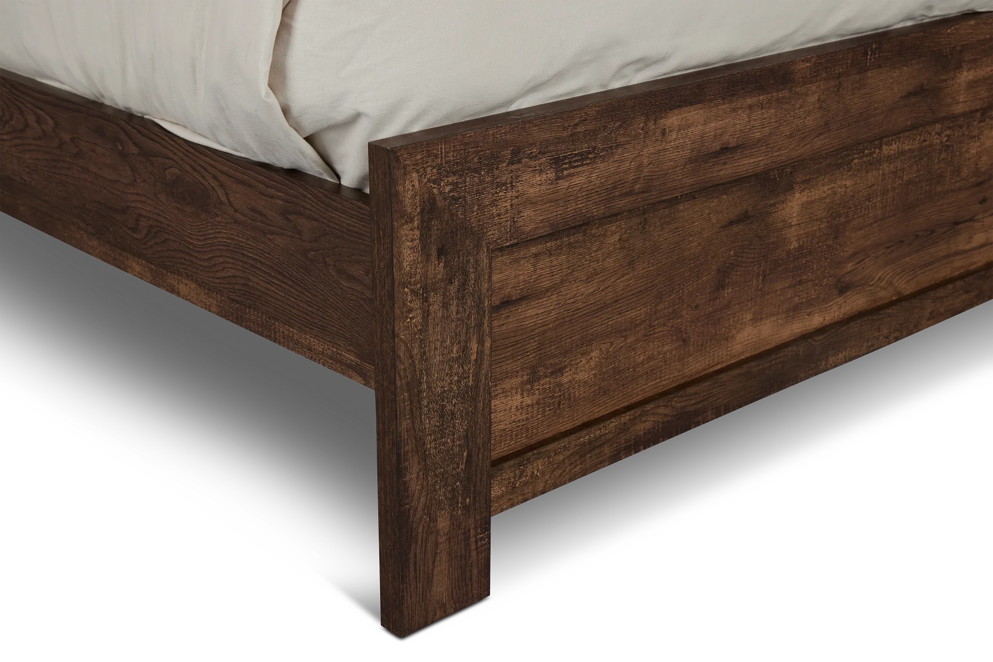Ollie Dark Tone Panel Bed