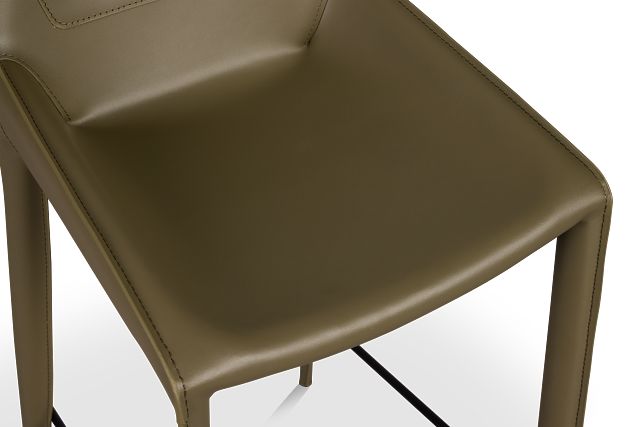 Wayne Dark Green 27" Upholstered Barstool