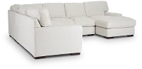 Veronica White Down Medium Right Chaise Sectional