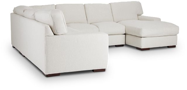Veronica White Down Medium Right Chaise Sectional (1)