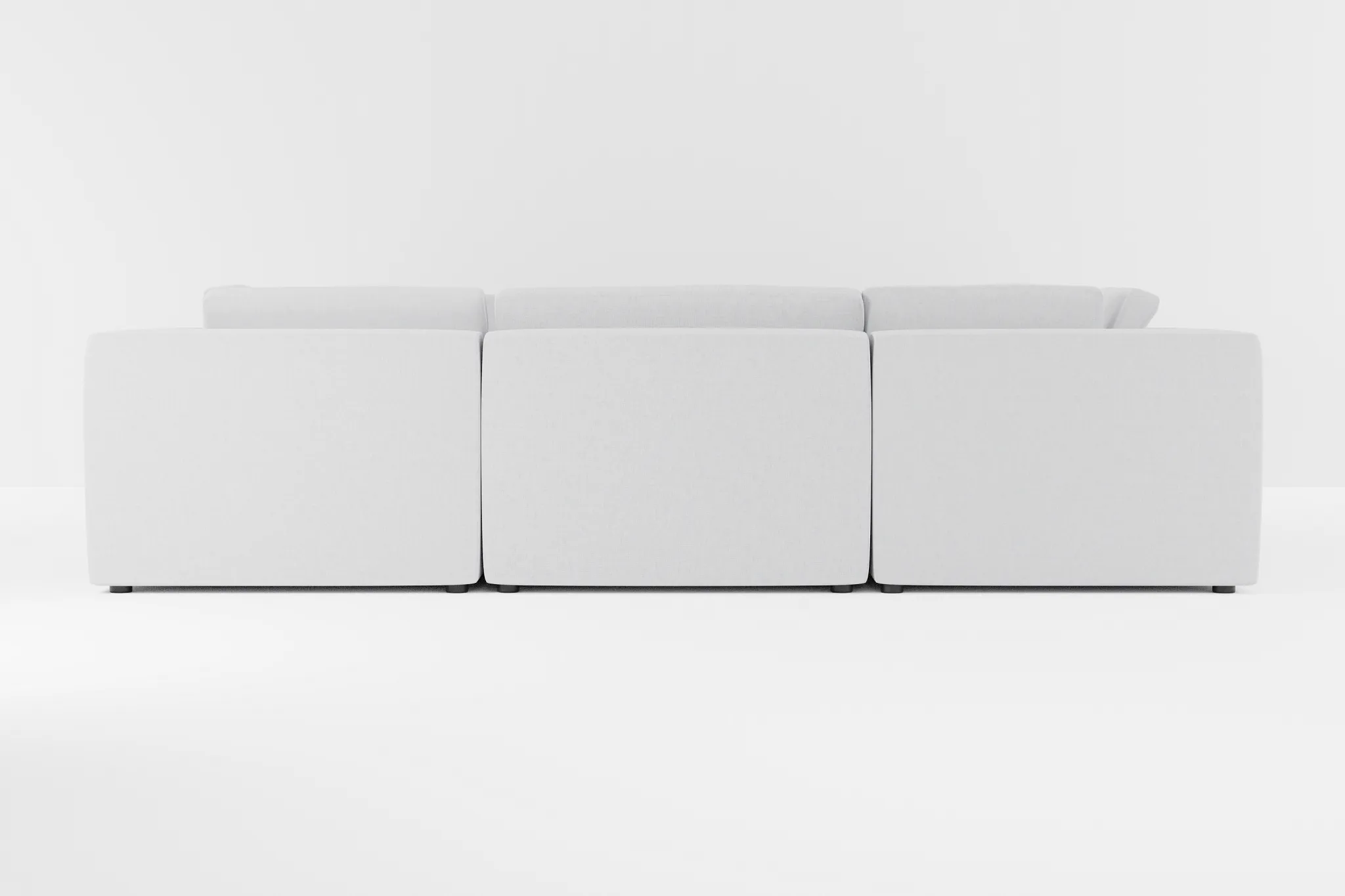 Destin Delray Light Gray Fabric 8-piece Modular Sectional