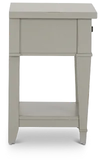 Stoney Gray 1-drawer Nightstand