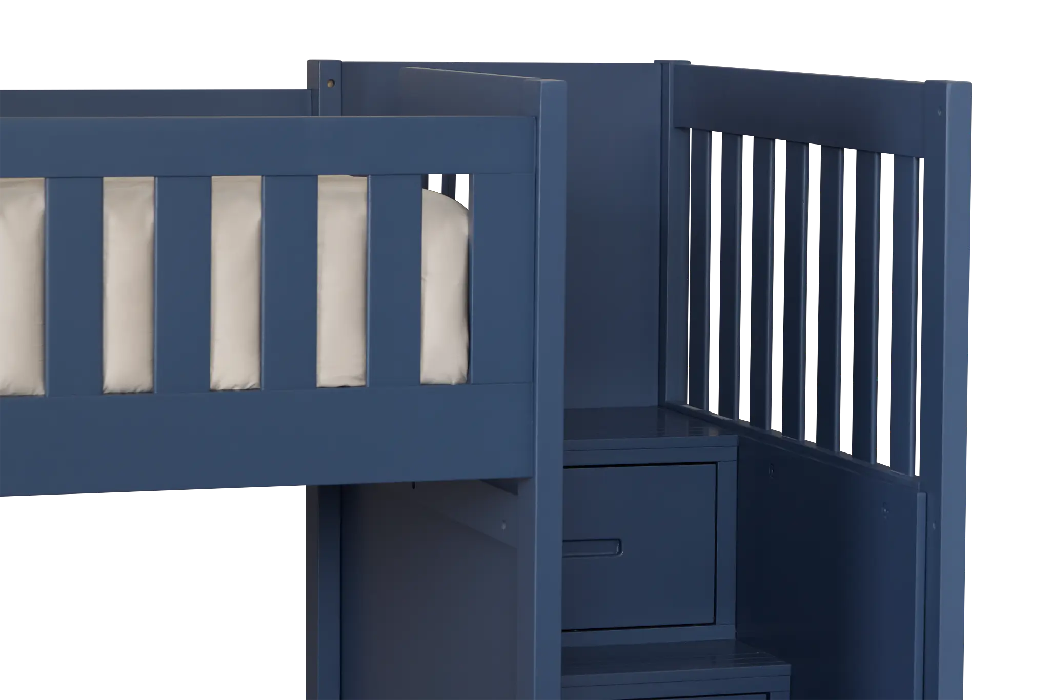 Charleston Dark Blue Step Storage Bunk Bed Charleston Dark Blue Step Storage Bunk Bed