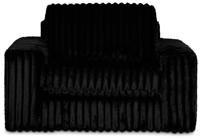 Teddy Black Fabric Oversized Chair