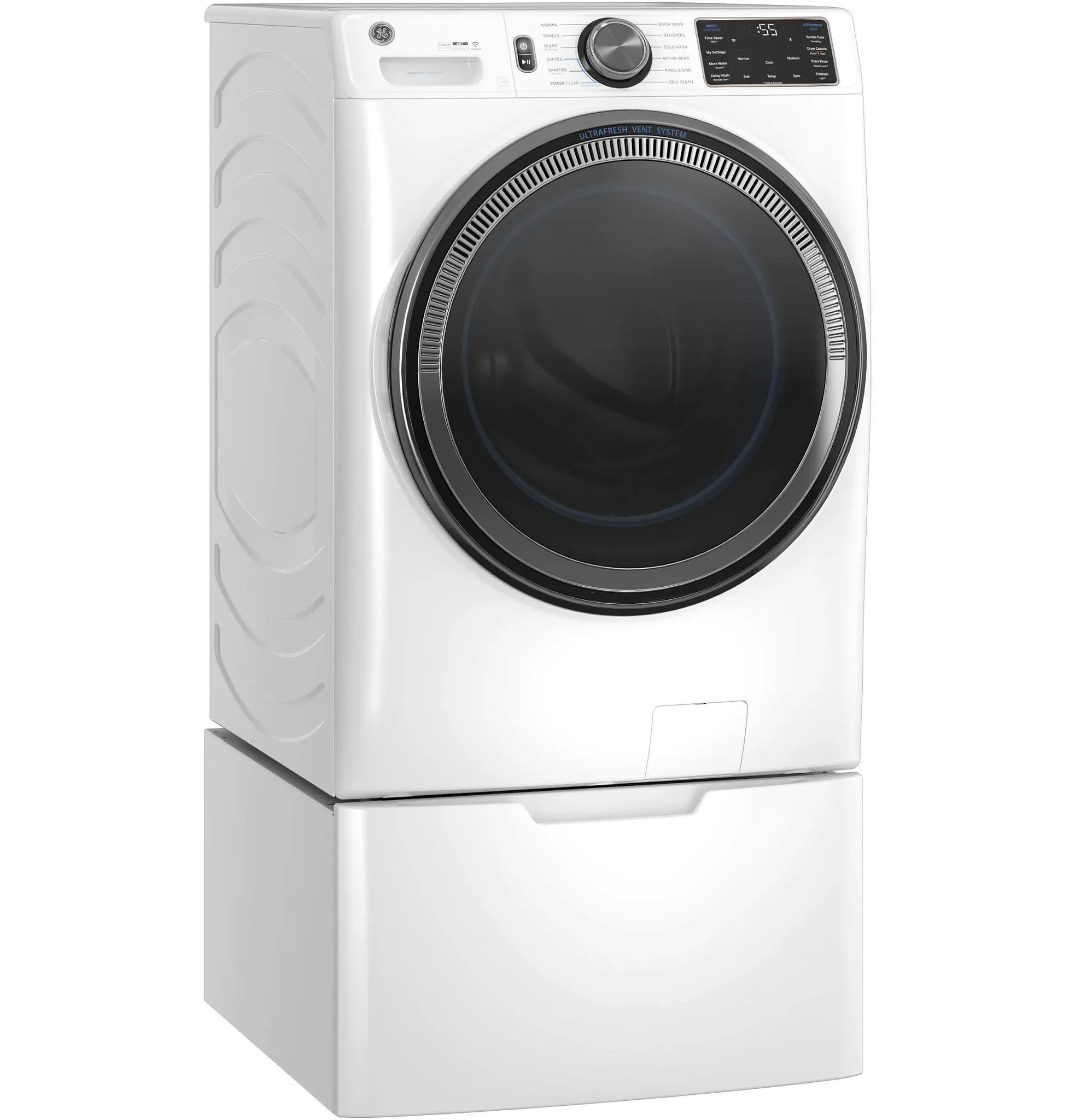 Ge 655 Series White Front Load Washer
