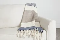 Ciel Bluestripe 60" X 90" Throw