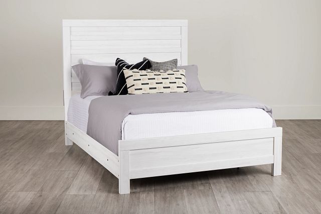 Everett White Panel Bed