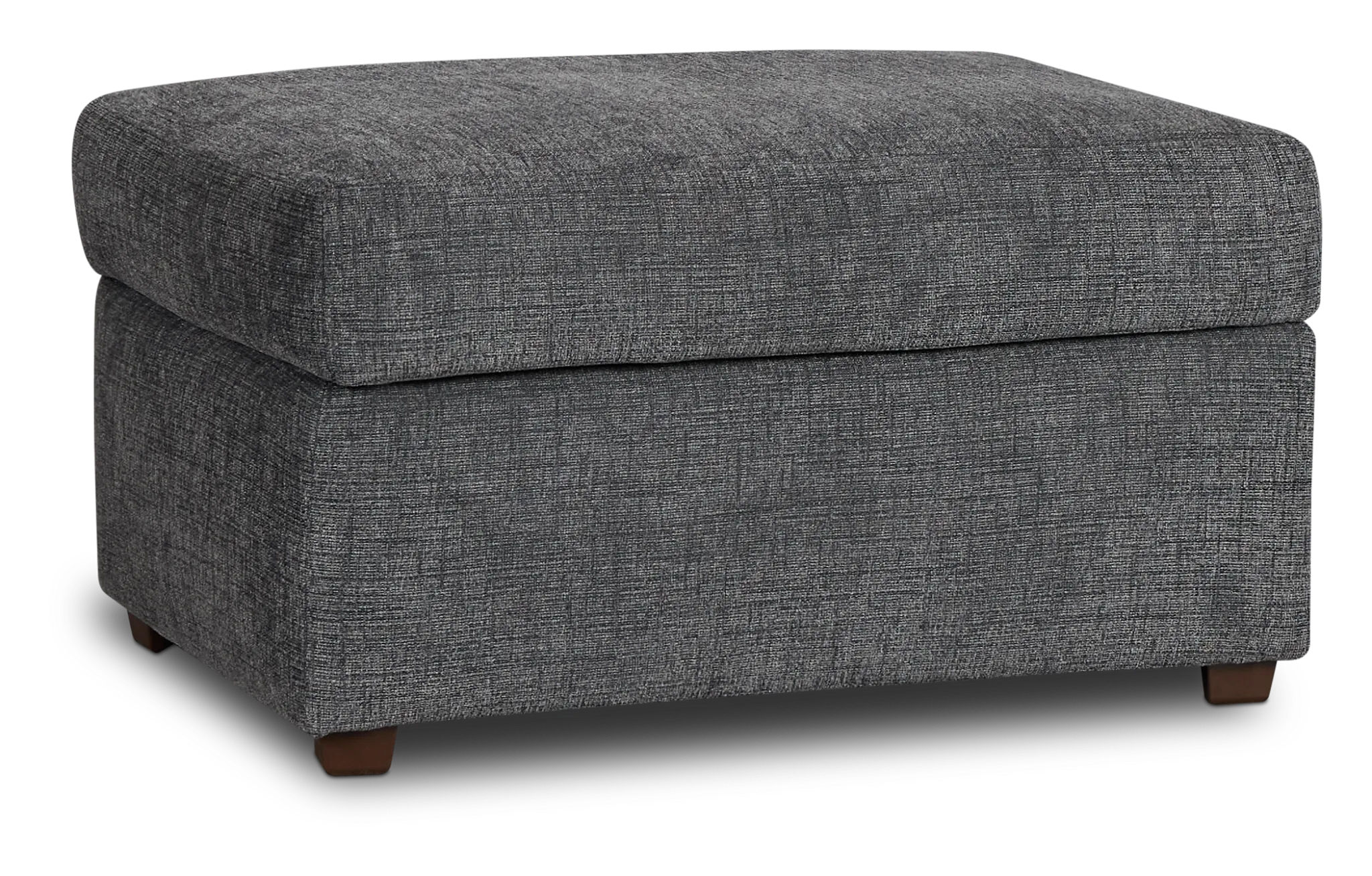 Pomona Gray Fabric Ottoman