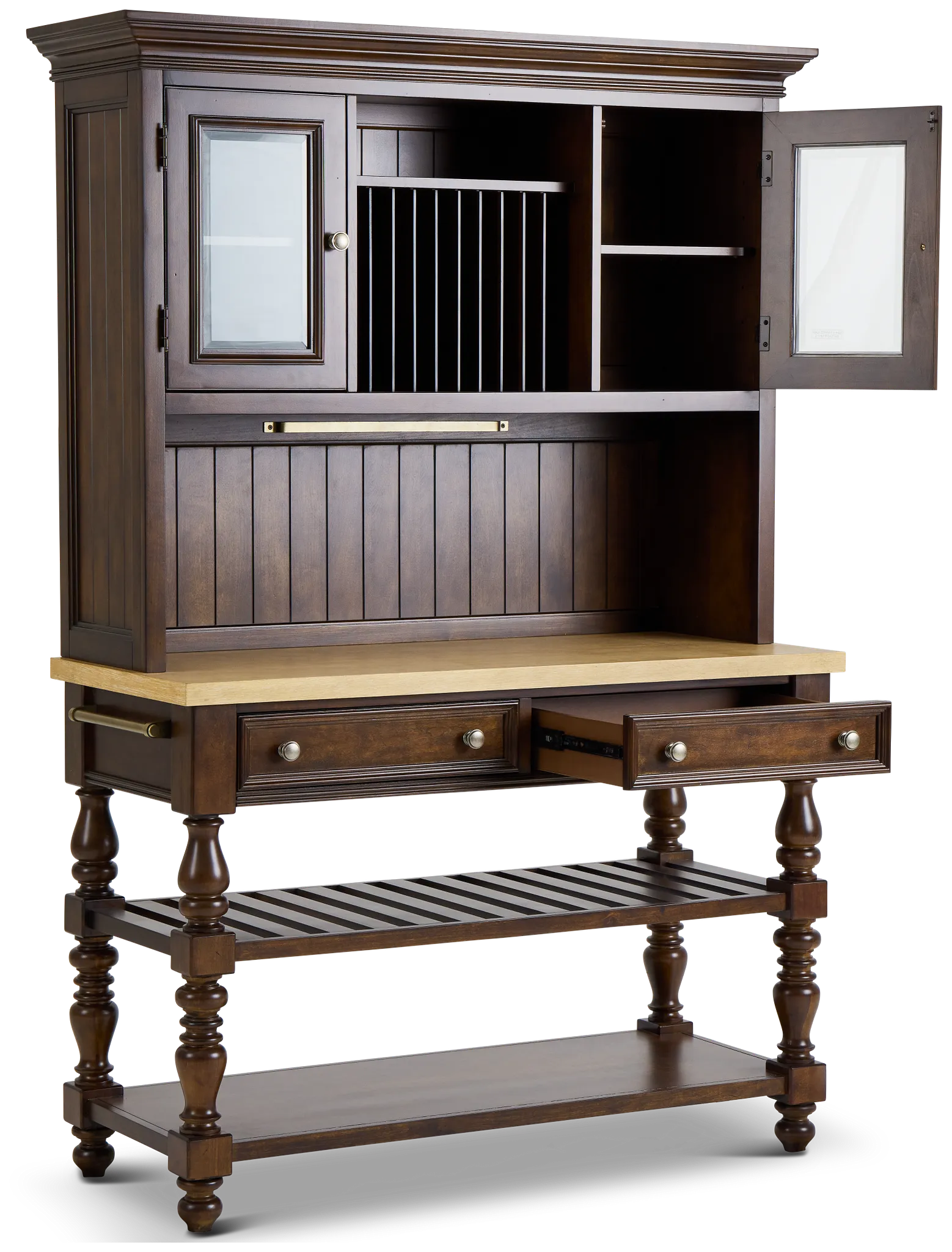 Savannah Dark Tone China Cabinet